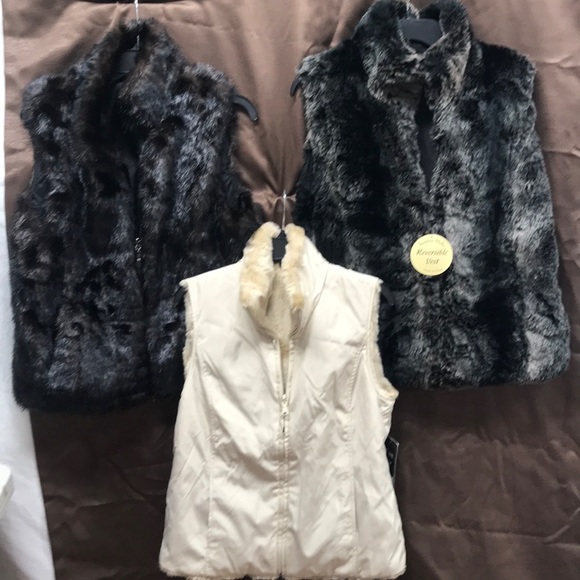 Kristen Blake Jackets & Blazers - Faux Fur Reversible Vest